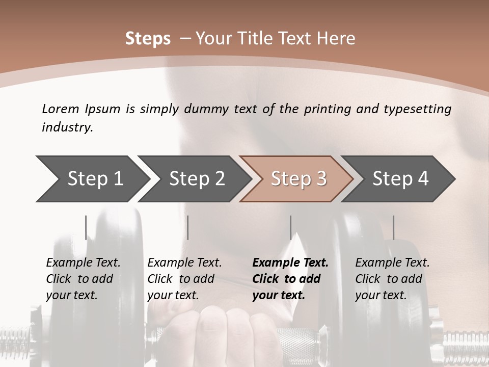 Handsome Male Lifting PowerPoint Template