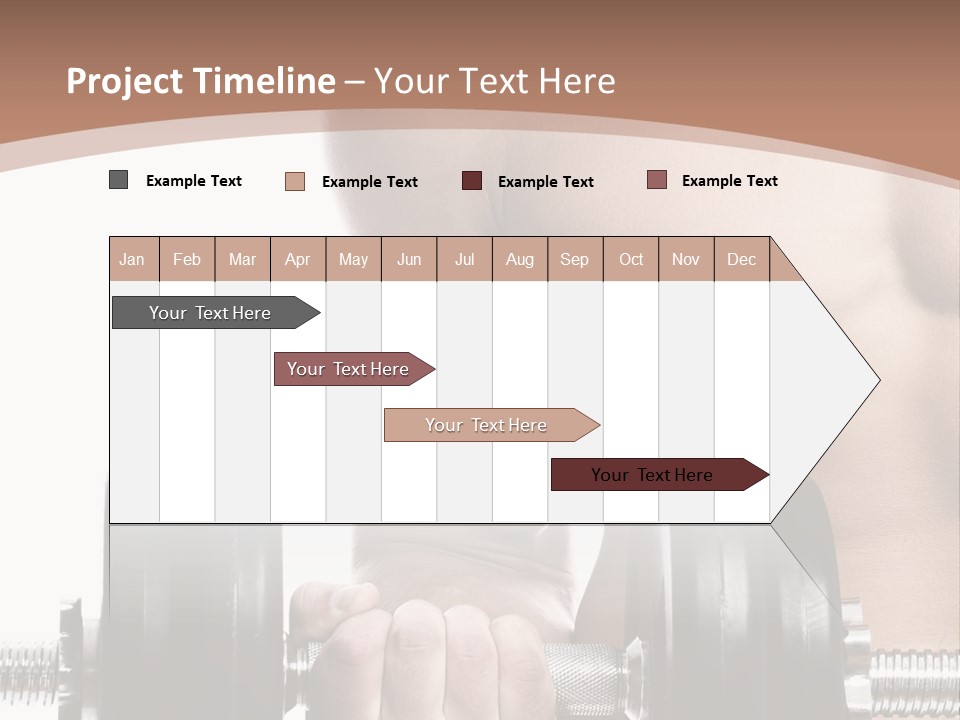 Handsome Male Lifting PowerPoint Template