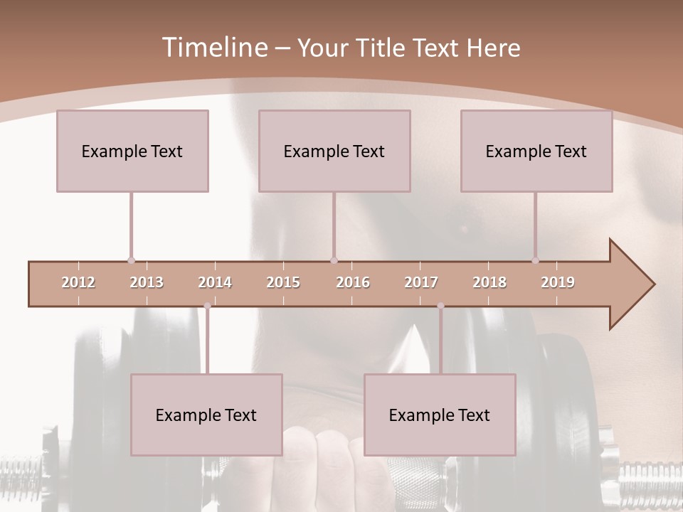 Handsome Male Lifting PowerPoint Template