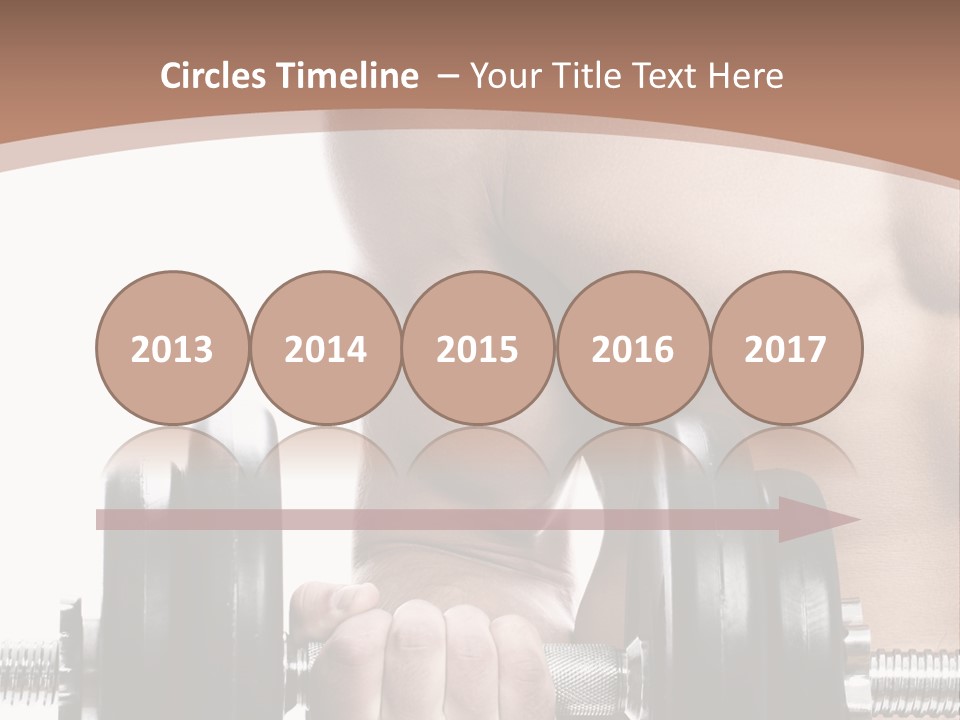 Handsome Male Lifting PowerPoint Template