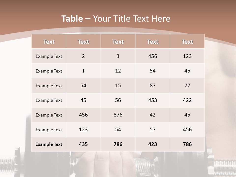 Handsome Male Lifting PowerPoint Template