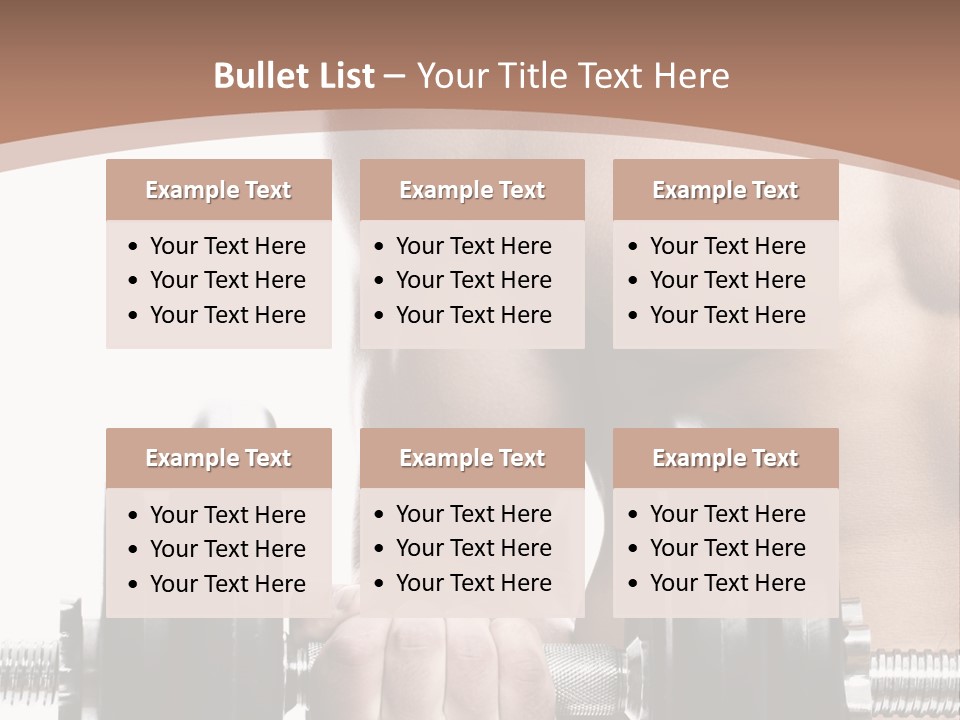 Handsome Male Lifting PowerPoint Template