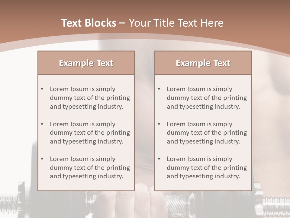 Handsome Male Lifting PowerPoint Template