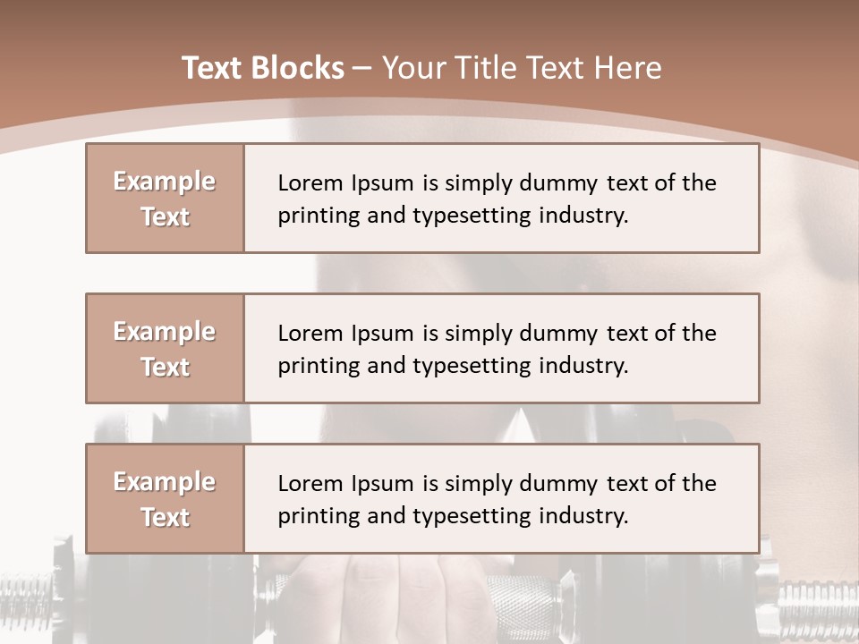 Handsome Male Lifting PowerPoint Template