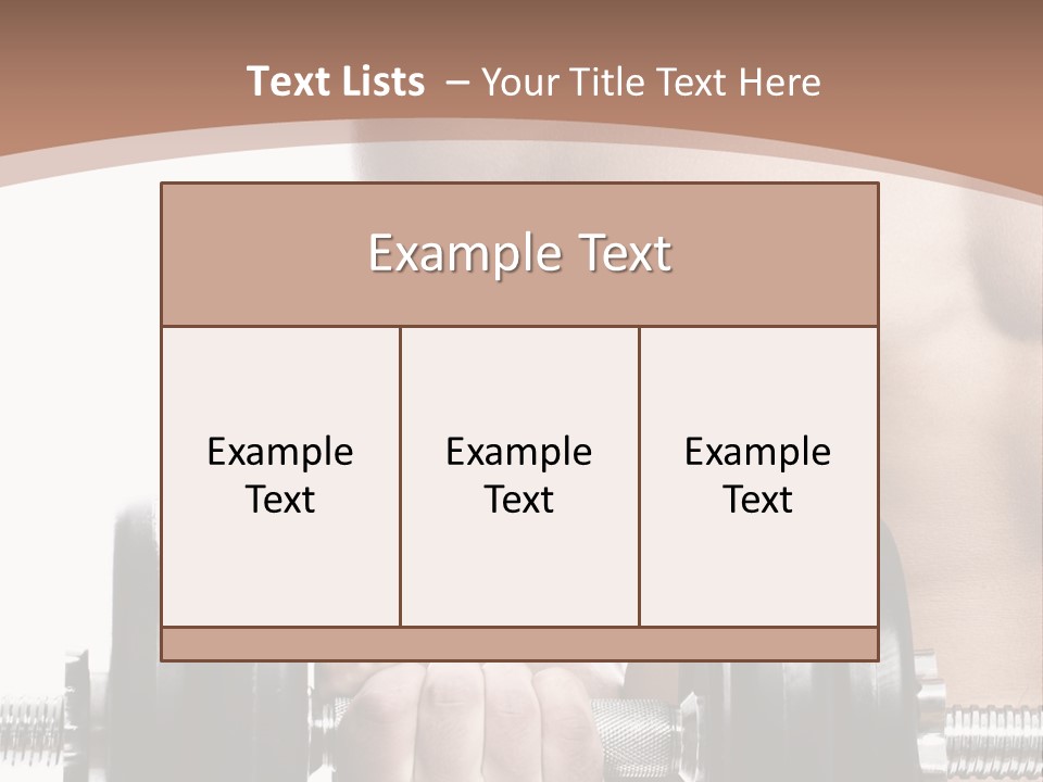 Handsome Male Lifting PowerPoint Template