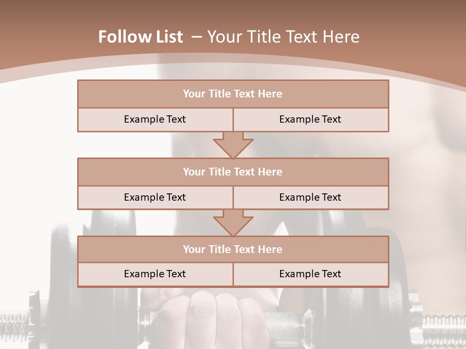 Handsome Male Lifting PowerPoint Template
