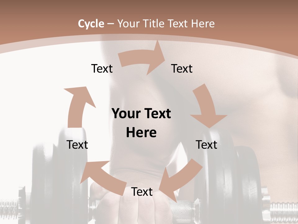 Handsome Male Lifting PowerPoint Template