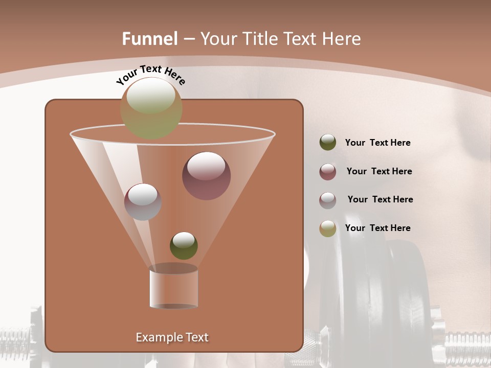 Handsome Male Lifting PowerPoint Template