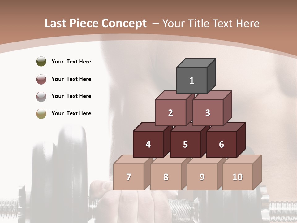 Handsome Male Lifting PowerPoint Template