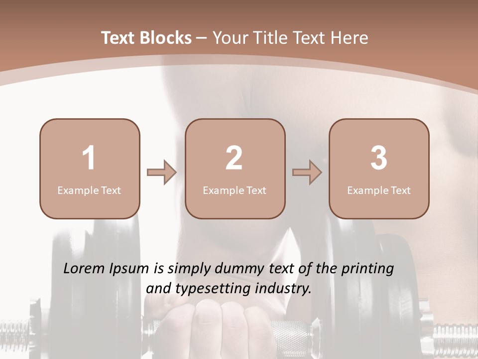 Handsome Male Lifting PowerPoint Template