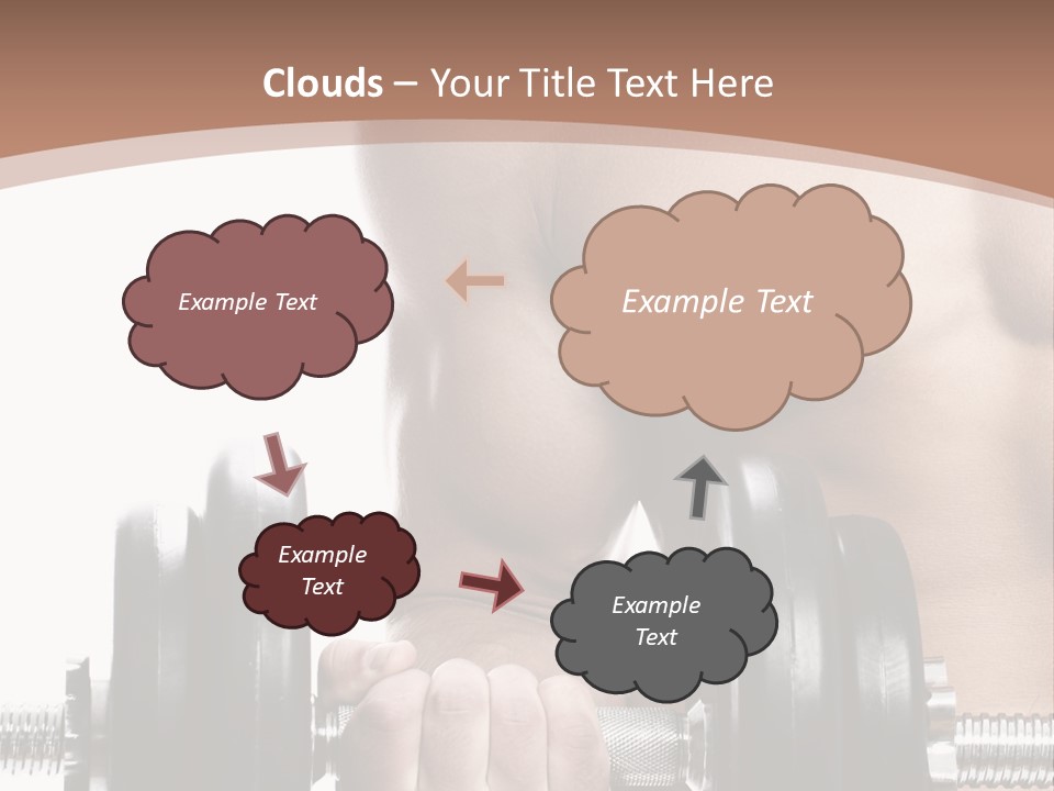 Handsome Male Lifting PowerPoint Template