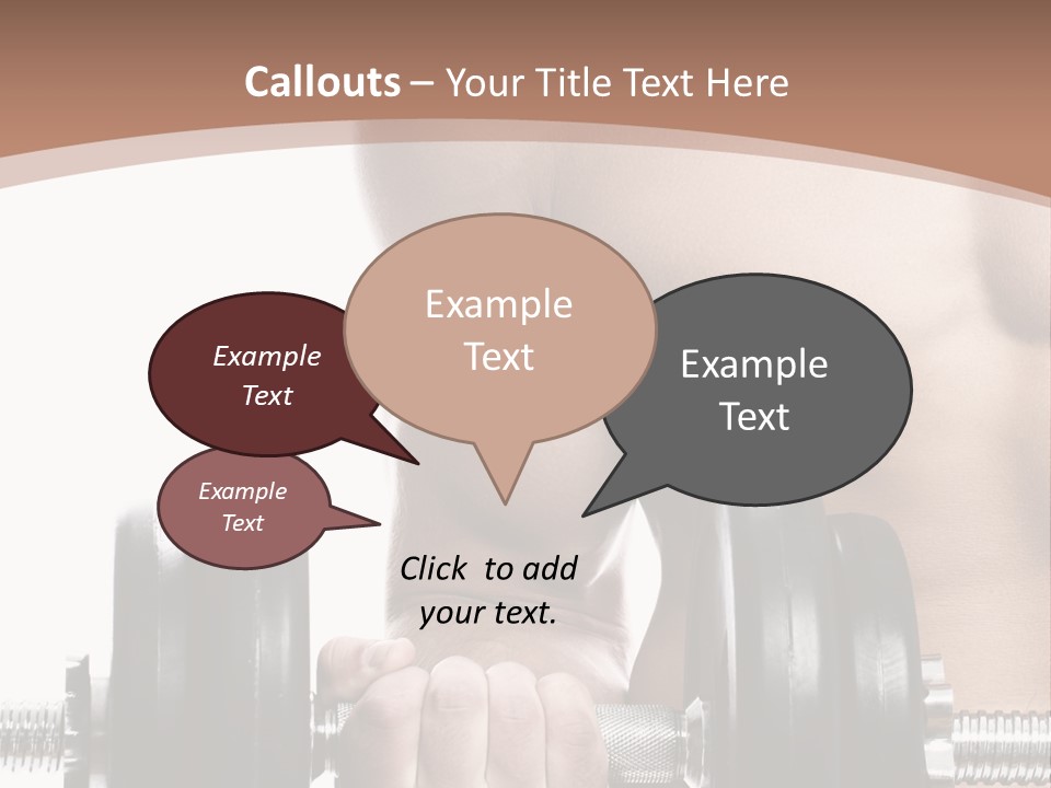 Handsome Male Lifting PowerPoint Template