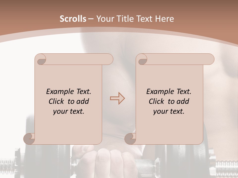 Handsome Male Lifting PowerPoint Template