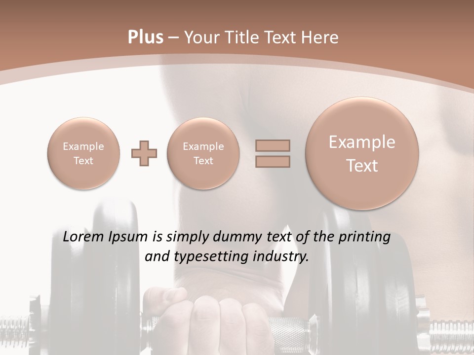 Handsome Male Lifting PowerPoint Template