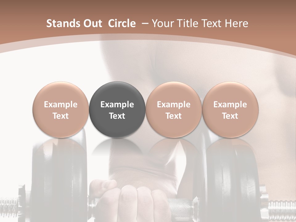 Handsome Male Lifting PowerPoint Template