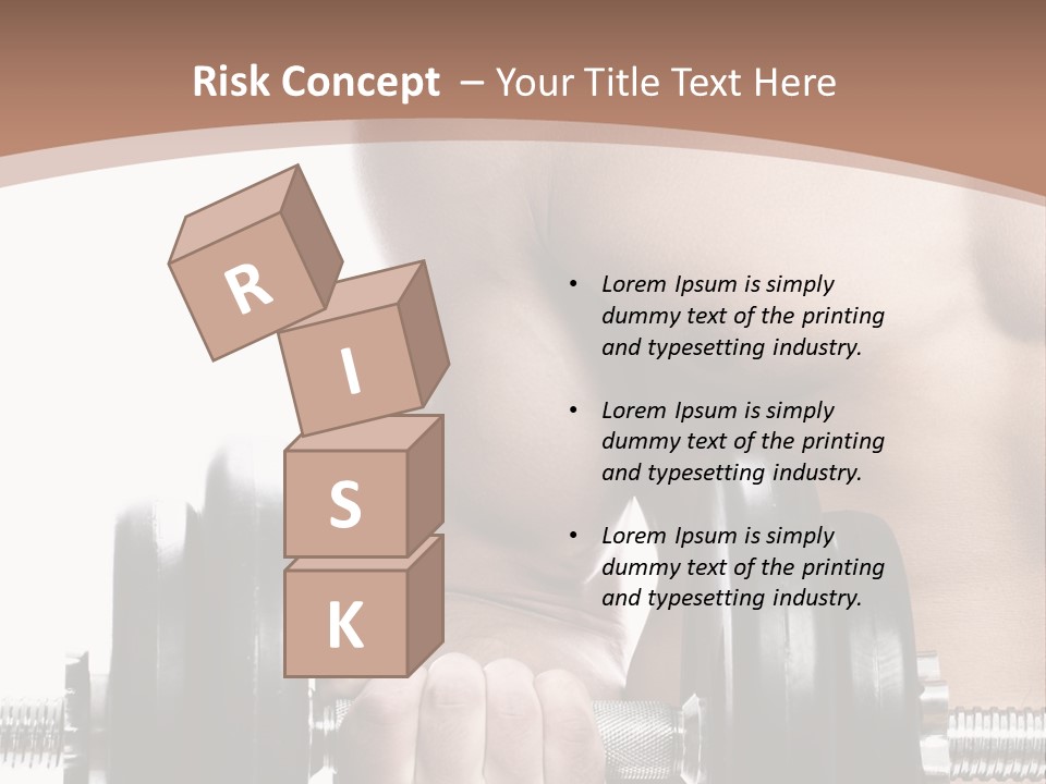 Handsome Male Lifting PowerPoint Template