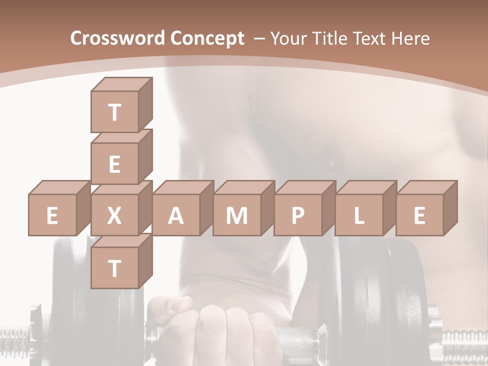 Handsome Male Lifting PowerPoint Template