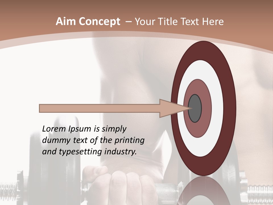 Handsome Male Lifting PowerPoint Template