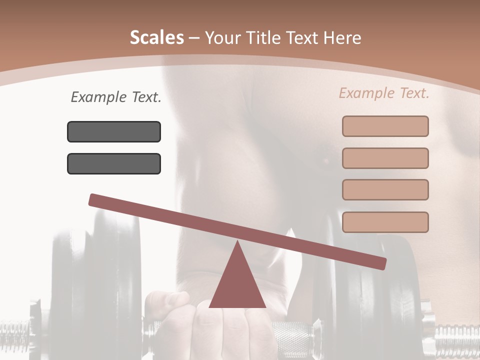 Handsome Male Lifting PowerPoint Template