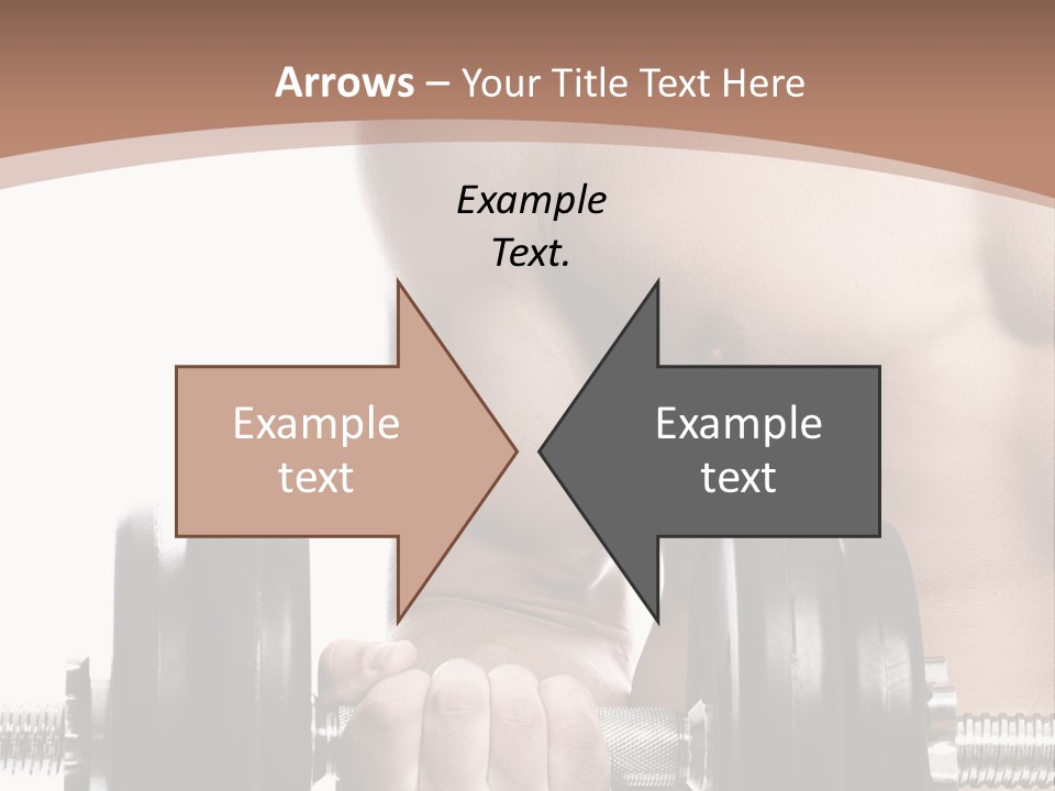 Handsome Male Lifting PowerPoint Template
