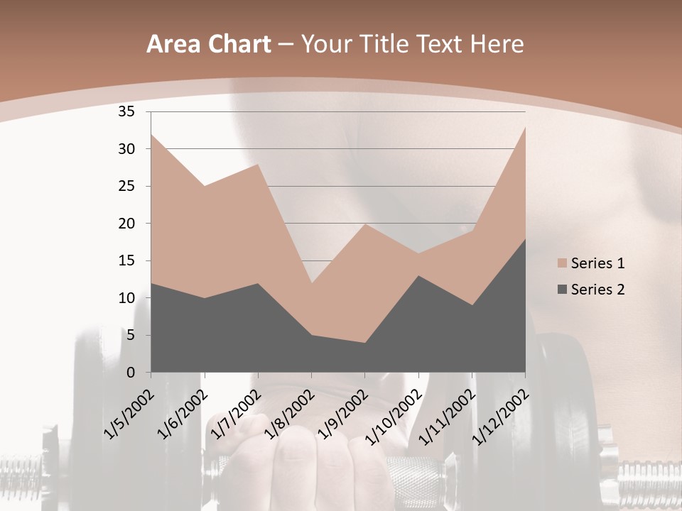 Handsome Male Lifting PowerPoint Template