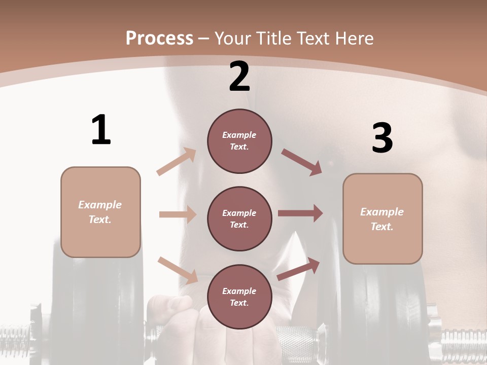 Handsome Male Lifting PowerPoint Template