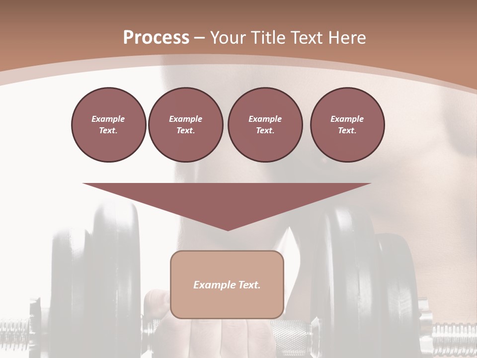 Handsome Male Lifting PowerPoint Template