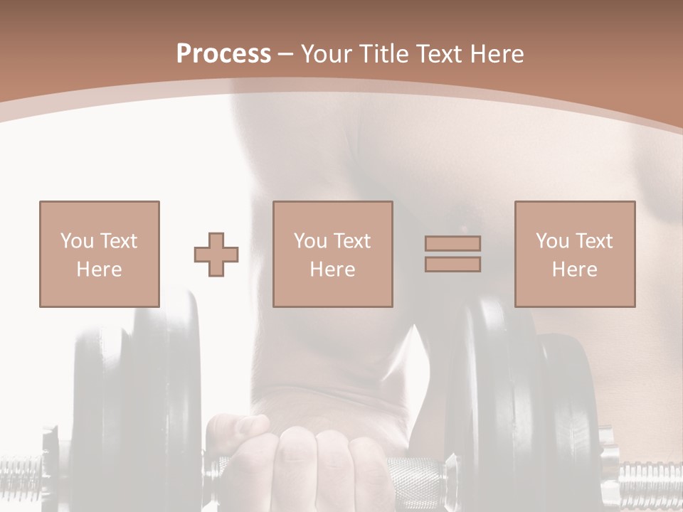 Handsome Male Lifting PowerPoint Template