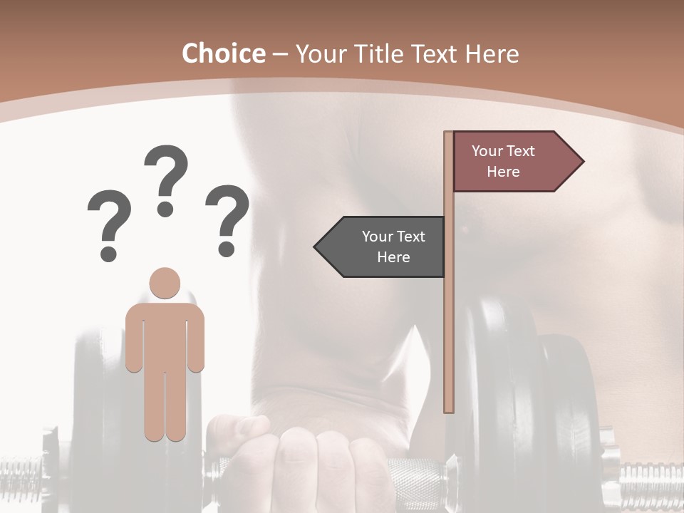 Handsome Male Lifting PowerPoint Template