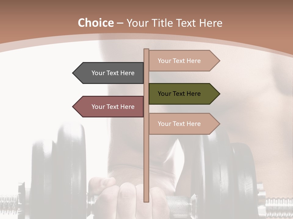 Handsome Male Lifting PowerPoint Template