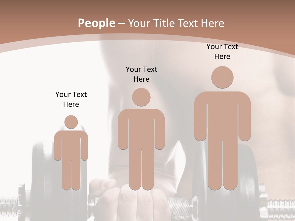 Handsome Male Lifting PowerPoint Template