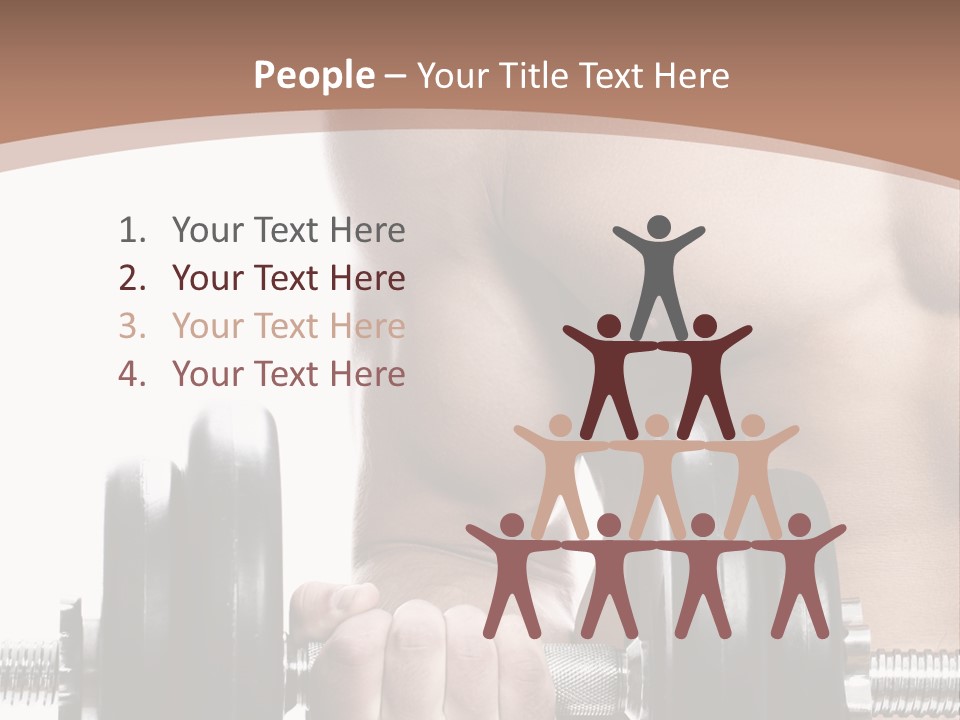 Handsome Male Lifting PowerPoint Template