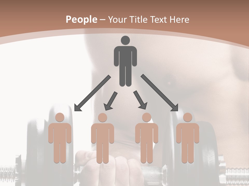 Handsome Male Lifting PowerPoint Template