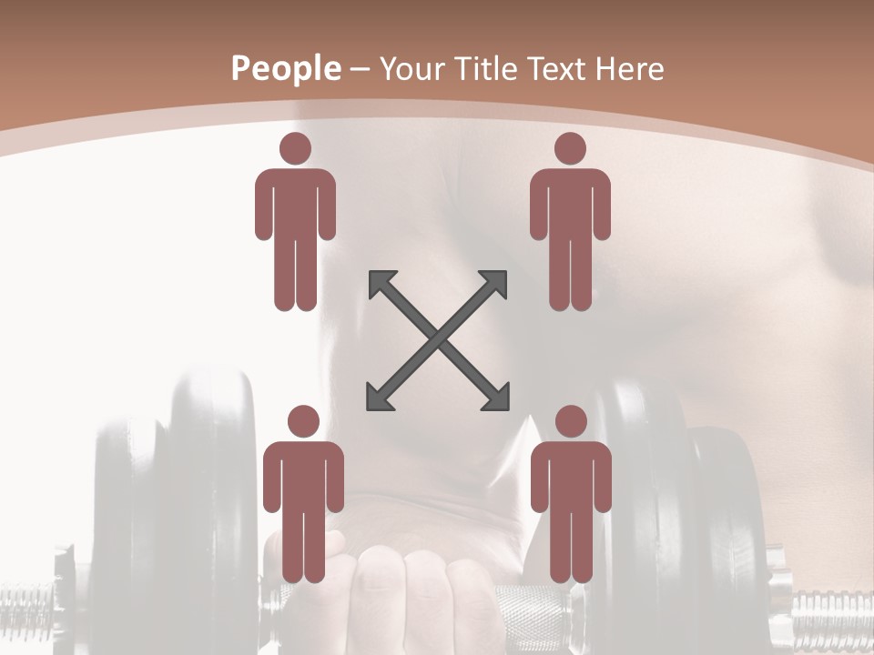 Handsome Male Lifting PowerPoint Template