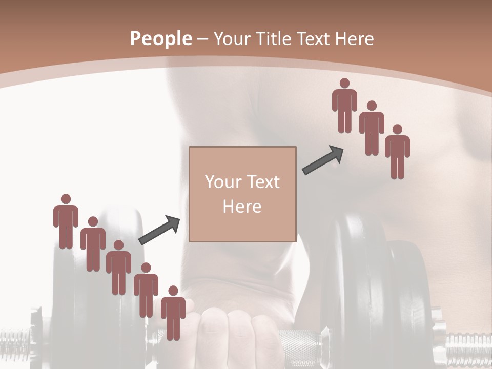 Handsome Male Lifting PowerPoint Template