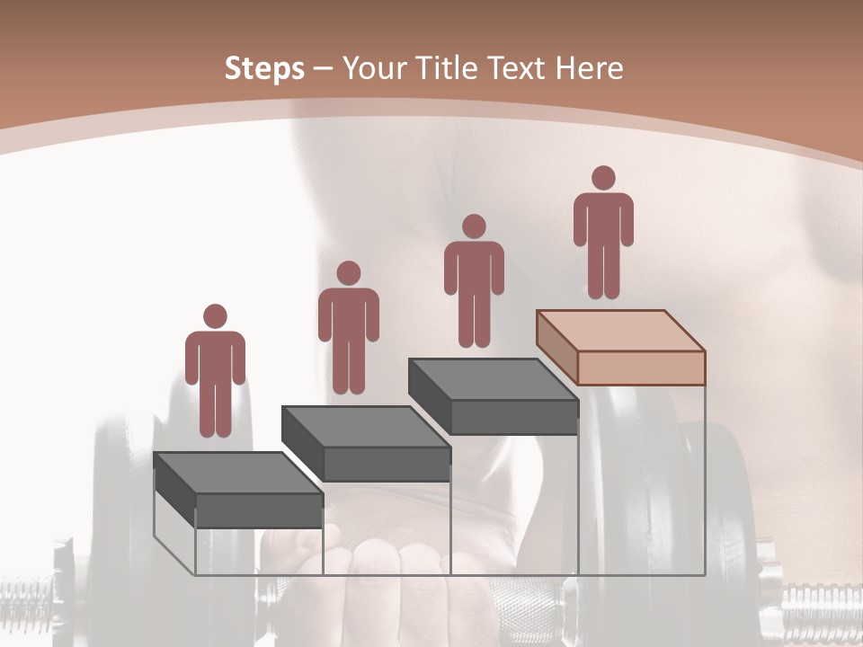 Handsome Male Lifting PowerPoint Template