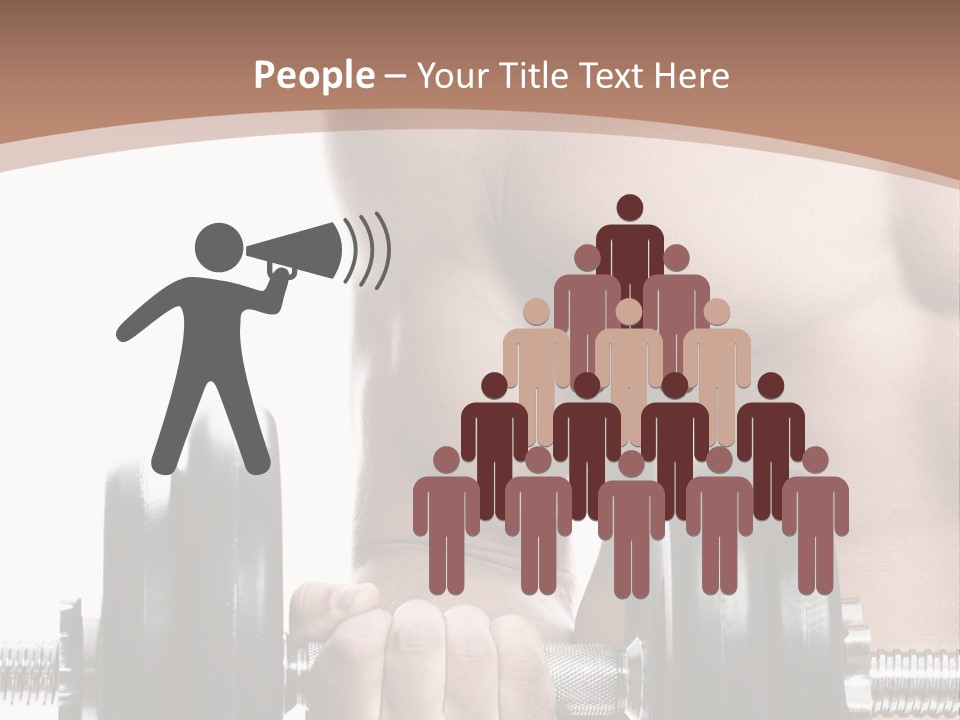 Handsome Male Lifting PowerPoint Template