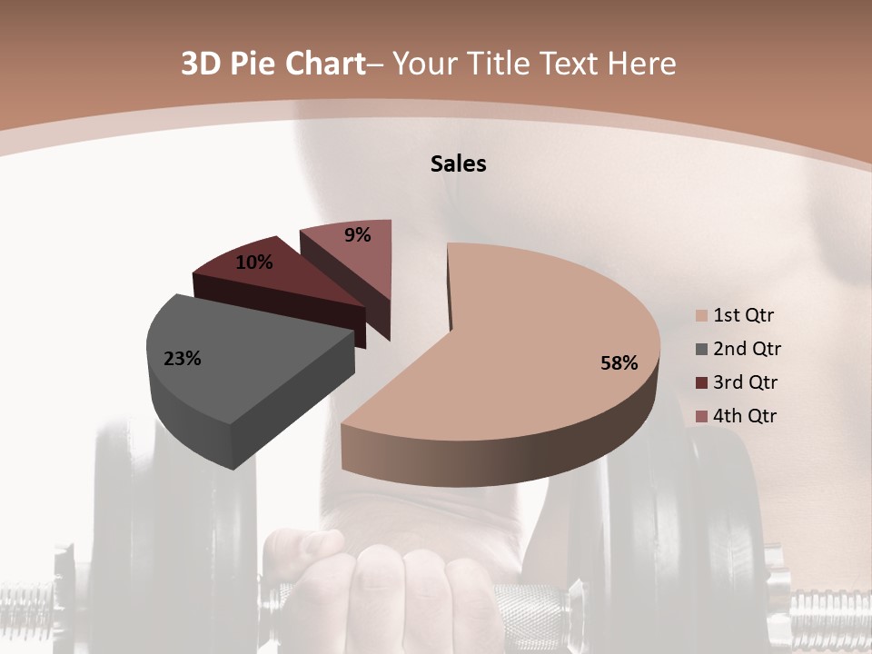 Handsome Male Lifting PowerPoint Template