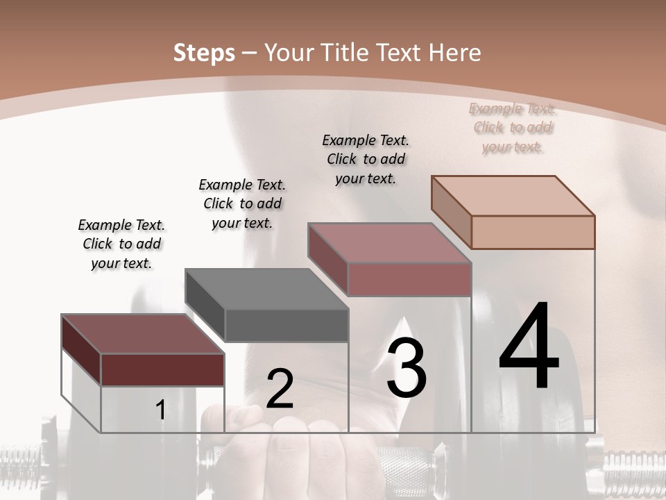 Handsome Male Lifting PowerPoint Template