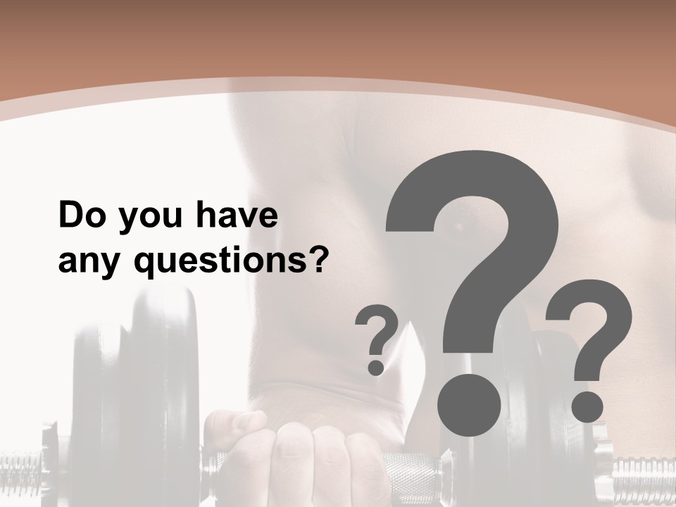 Handsome Male Lifting PowerPoint Template