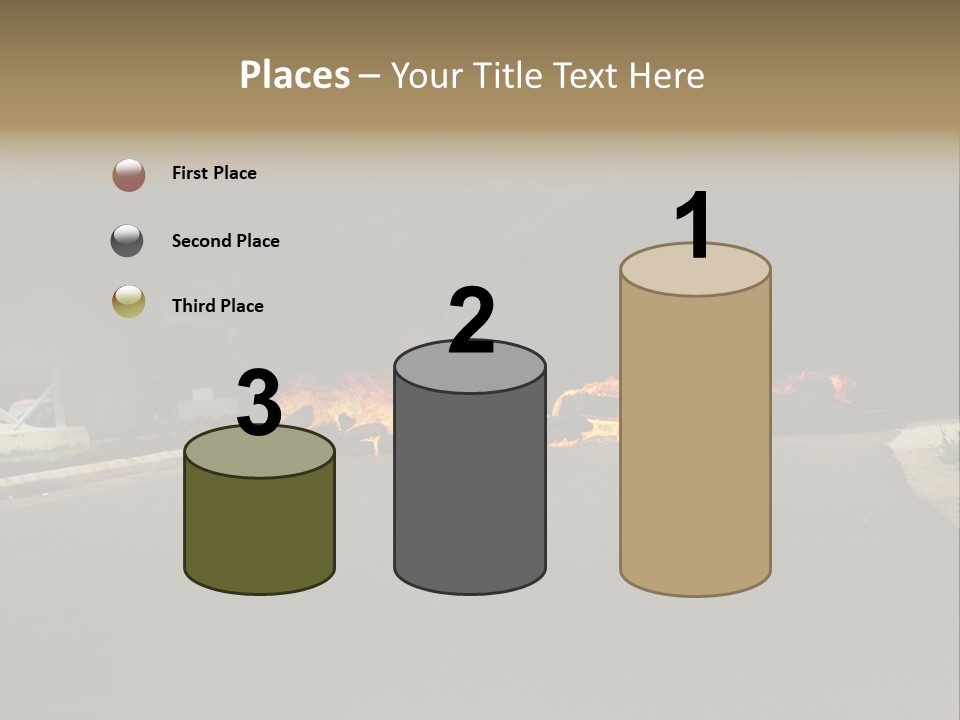 Inferno Pollution Destruction PowerPoint Template
