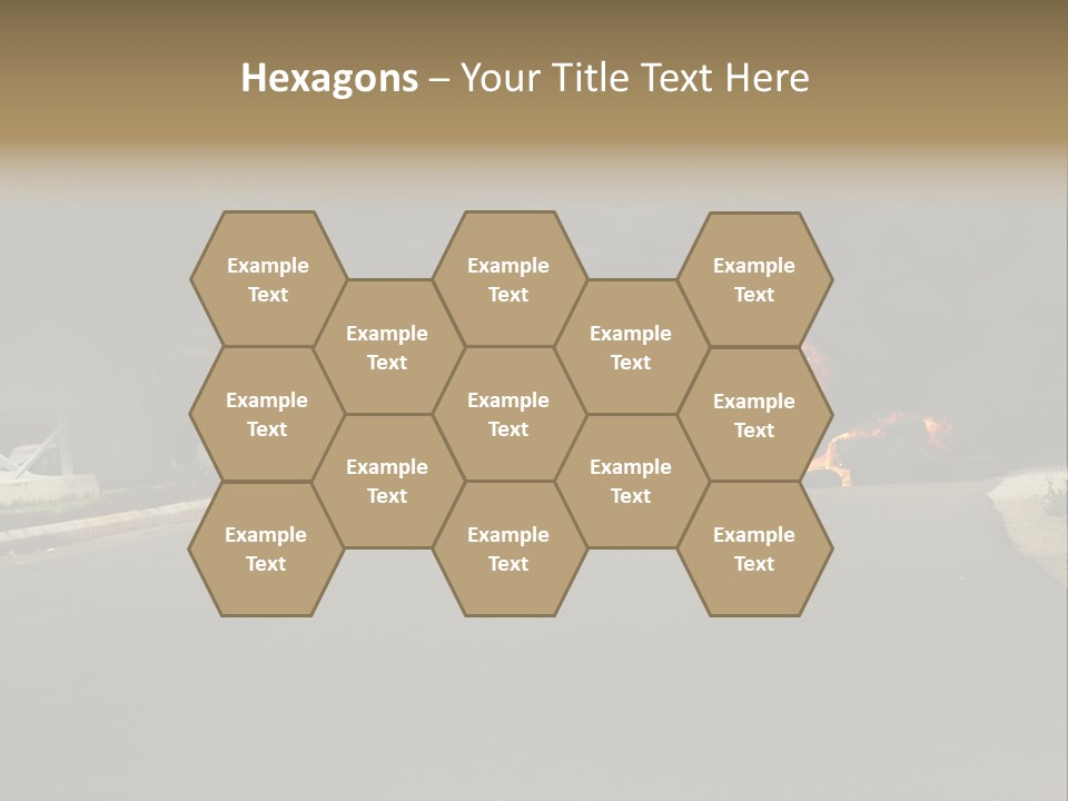 Inferno Pollution Destruction PowerPoint Template