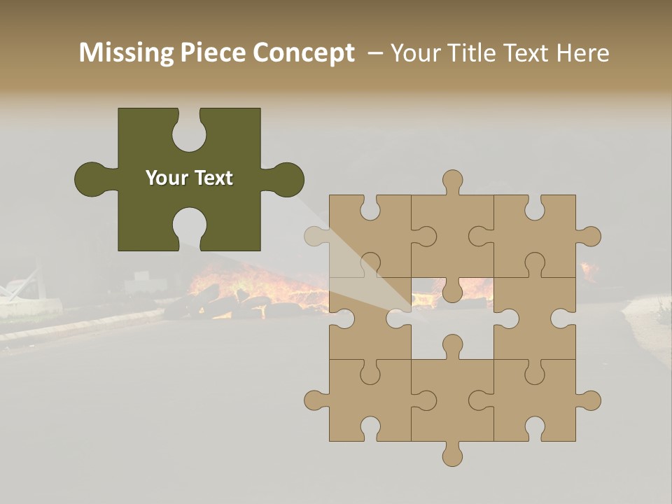 Inferno Pollution Destruction PowerPoint Template