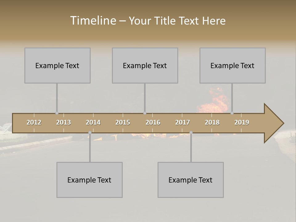 Inferno Pollution Destruction PowerPoint Template