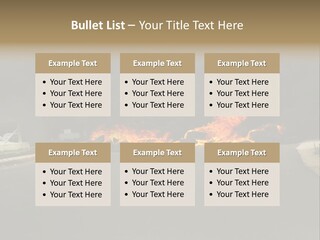 Inferno Pollution Destruction PowerPoint Template