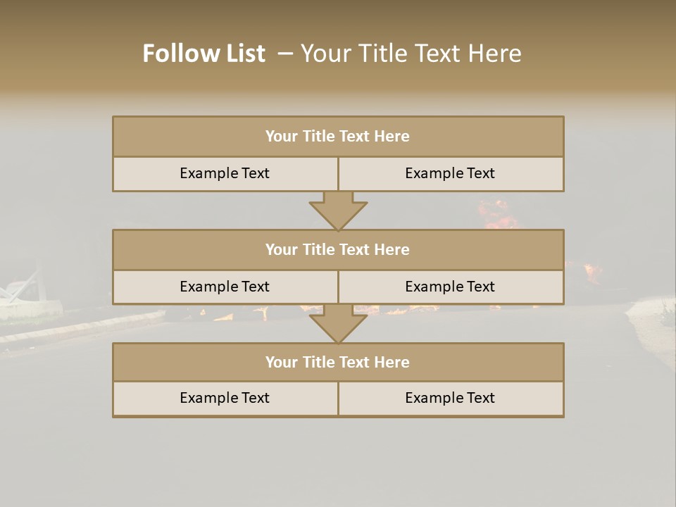 Inferno Pollution Destruction PowerPoint Template