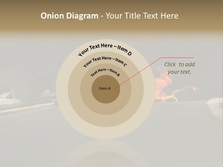 Inferno Pollution Destruction PowerPoint Template