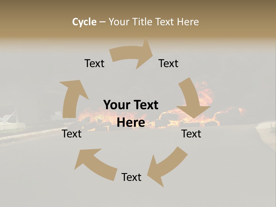 Inferno Pollution Destruction PowerPoint Template