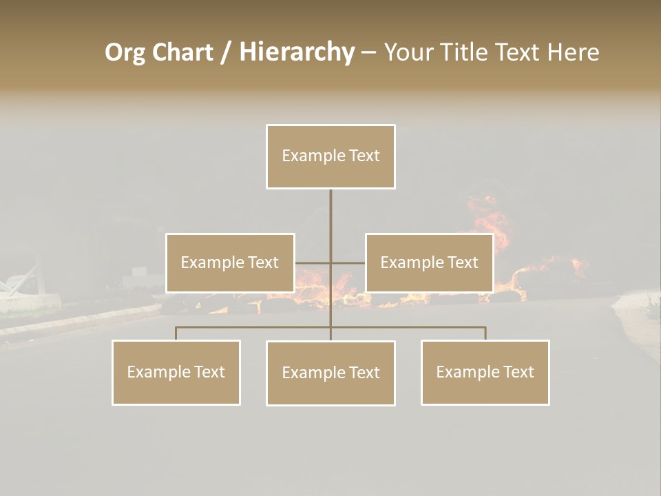 Inferno Pollution Destruction PowerPoint Template