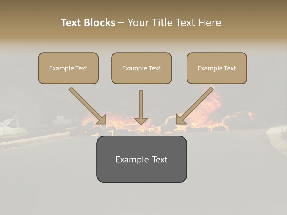 Inferno Pollution Destruction PowerPoint Template